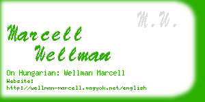 marcell wellman business card